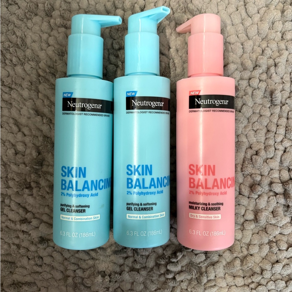Neutrogena Skin Balancing Cleansers 3 Bottles
